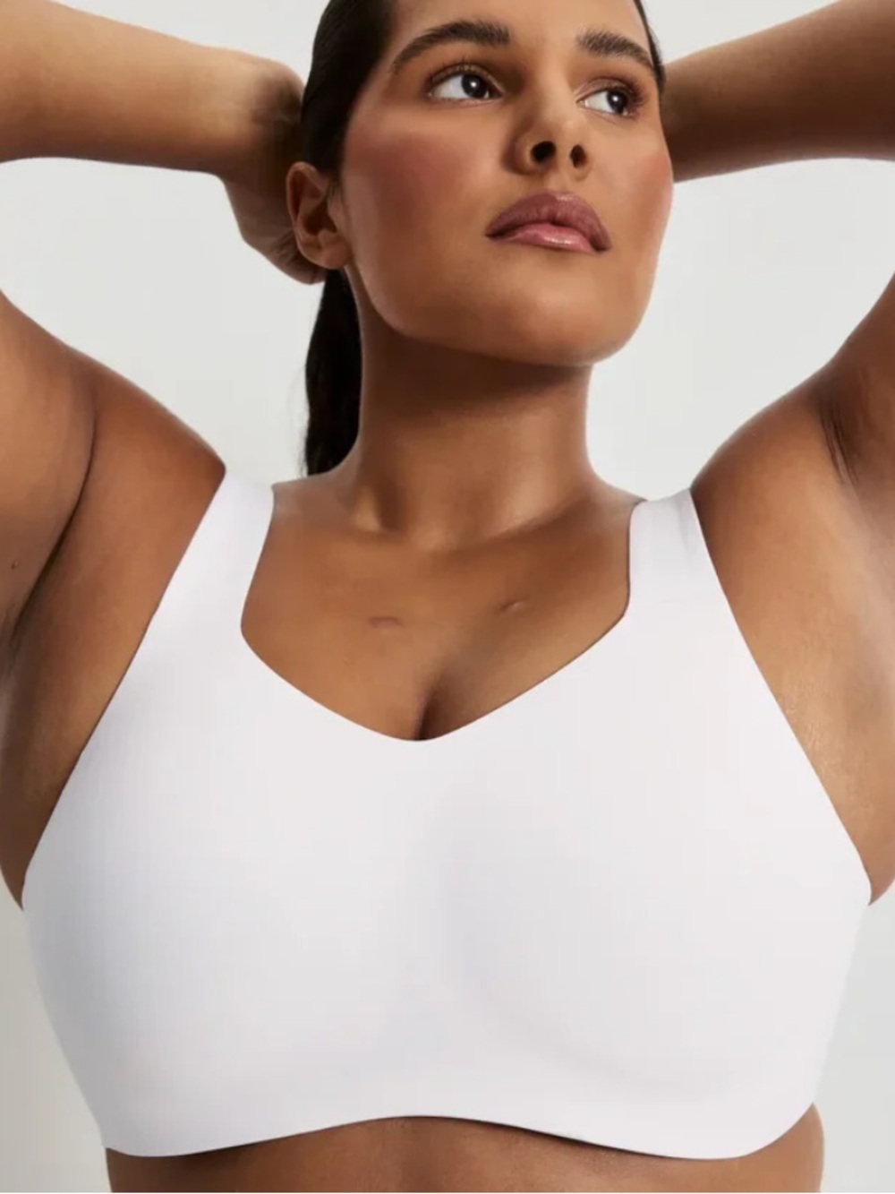 Knox Catalyst Sports Bra Wireless Comfort in White Smooth Support 8